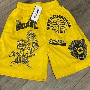 Ballislife Yellow Graphic Shorts